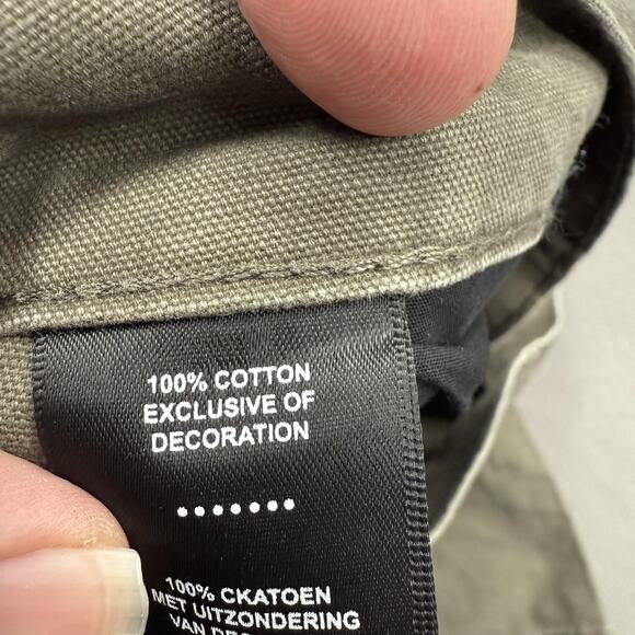 Harley-Davidson Pants Mens 40x30 Green Canvas Utility Carpenter Workwear Casual - Picture 4 of 10